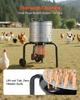 Chicken Plucker Machine, 400mm Drum, 500W & 230RPM Electric Chicken Plucking Machine with 114 Soft Fingers & Transport Wheels, Stainless Steel Feather