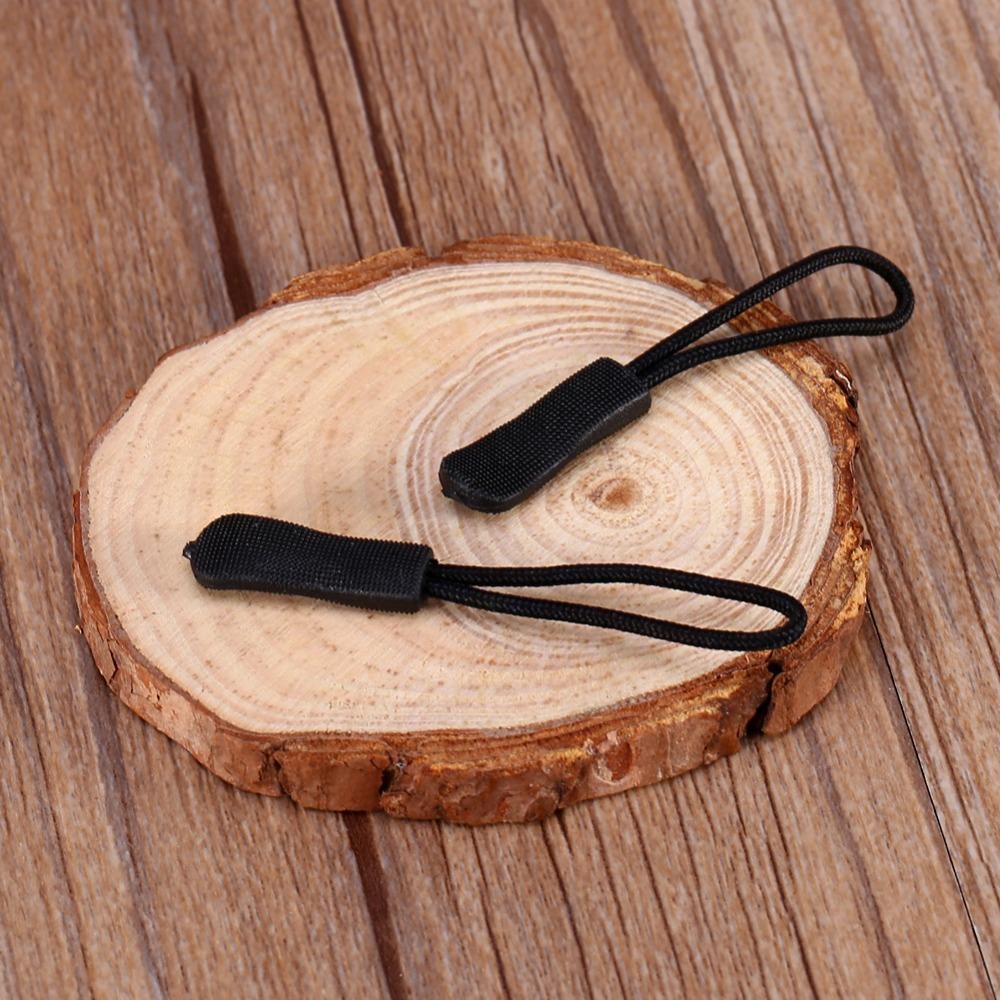150 Pcs Strong Polyester Cord Zipper Pulls Lock Mechanism Slider Cord Rope Puller  for Bag