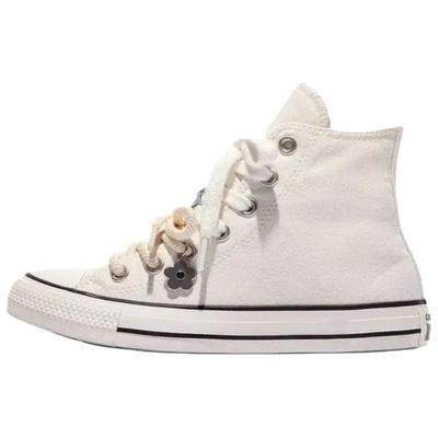 All Star Retro High Top Canvas Shoes Unisex Sneakers White A23867C