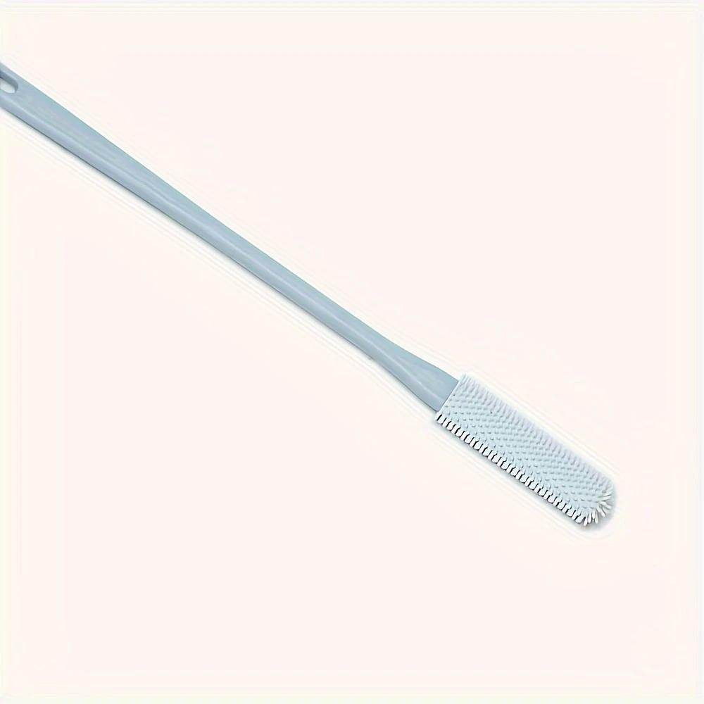 

Эргономичная щетка для чистки ног с длинной ручкой - мягкий силиконовый очиститель для пальцев ног, отшелушивающая массажная щетка, ручное управление для ванной комнаты и спа для ног серый