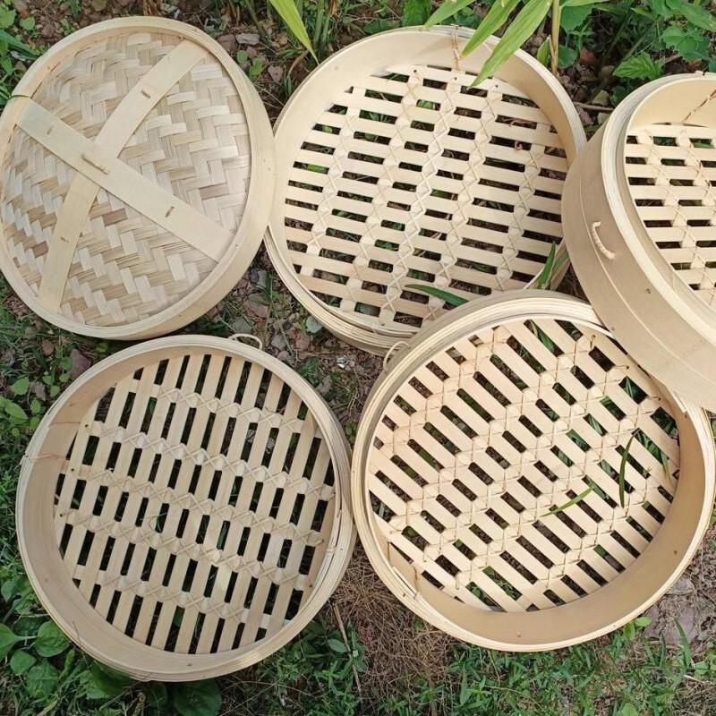 Handon Commercial Bamboo Steamer Set