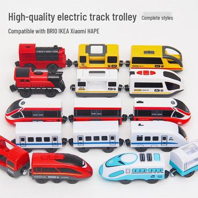 Magnetic Electric Train Engine Toy for Kids - Compatible with All Wooden Tracks