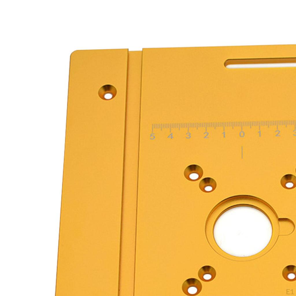 Aluminum Router Table Insert Plate Guide Sliding Brackets 20cm X 24cm/7.87" 9.45" Trimmer Tool for