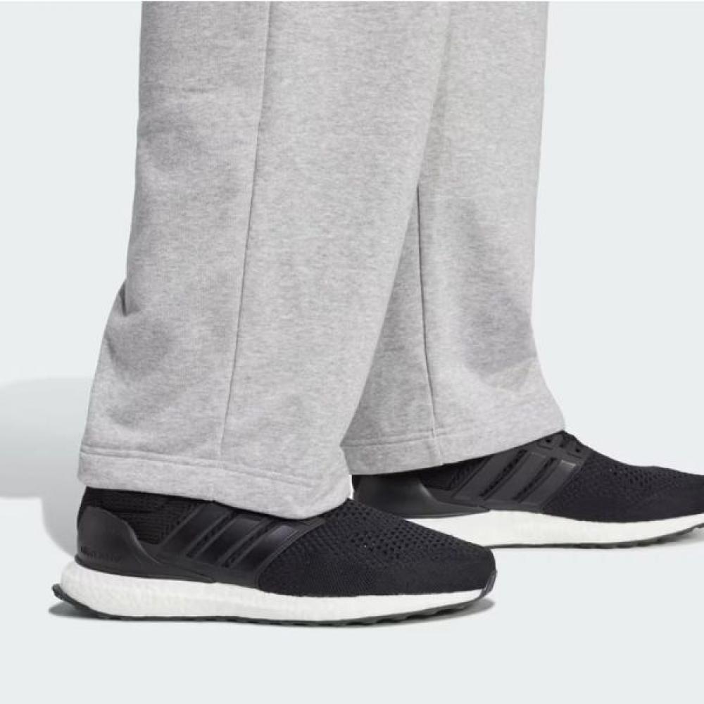 adidas Unisex Essential Wide Leg Logo Pants Gray