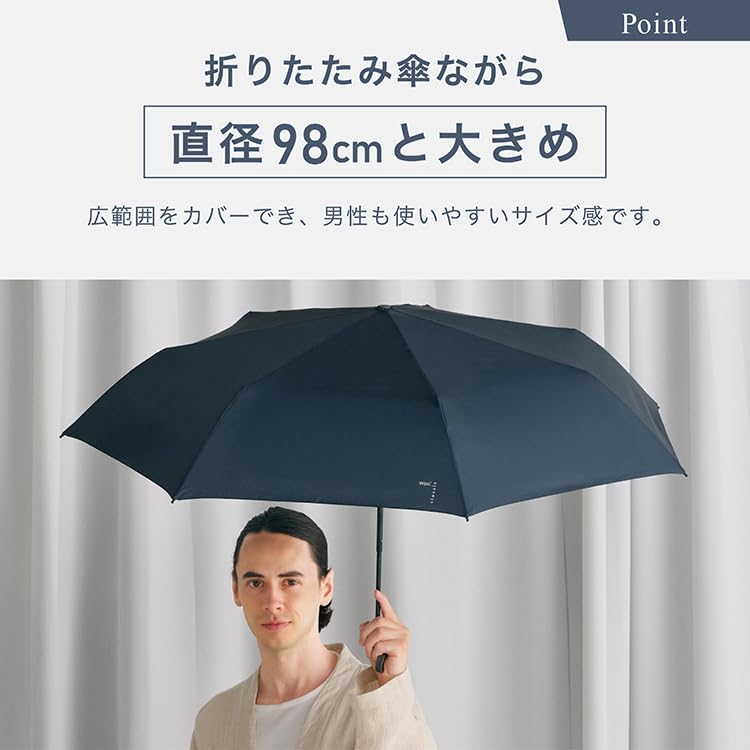 Clássico Básico Dobrável Adequado para Todos UV 58cm e Perfeito para ou Simples Wpc. Guarda-chuva, Mini, Preto, Tempo, Proteção, Varetas, Grande, Masculino Feminino,