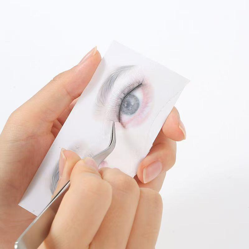 10Pcs False Eyelash Cards Beginner Lash Map Chart Wispy Lashes Reusable Makeup Training Eyelash Extensions Tool Simulated Eye