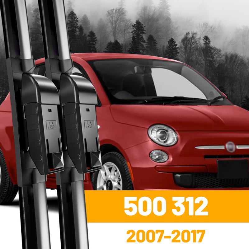 For Fiat 500 312 Front Wiper Blades 2007-2017 2008 2009 2010 2012 2013 2016 Windscreen Windshield Window Accessories 24 +14 500 2007-2017
