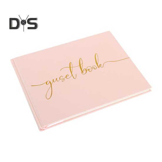 

Свадебная гостевая книга Сувенирный альбом Baby Shower Гостевая книга Polaroid Плотная бумага Памятная книга Гостевая книга Polaroid розовый
