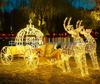 LED Christmas Deer and Cart Outdoor Decorative Lights
