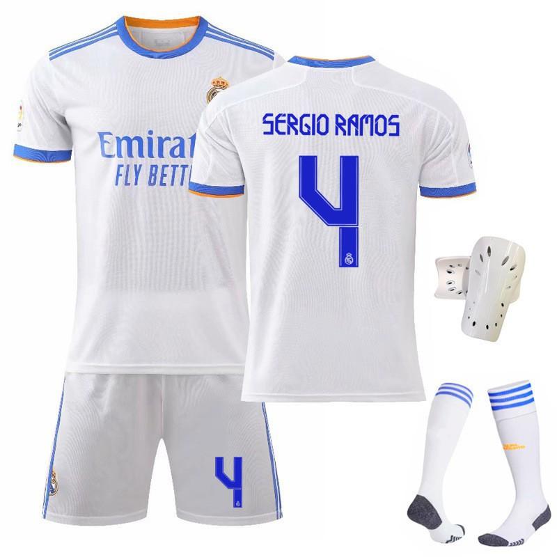 21-22 Home White 9 Benzema 10 Modric 7C Ronaldo Jersey 20 Vinicius Football