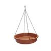 Bird Waterer with Metal Hooks Bird Water Bowl and Chain Hanging Bird Bath Water Feeder for Hummingbird Tree Outside Parrot Patio