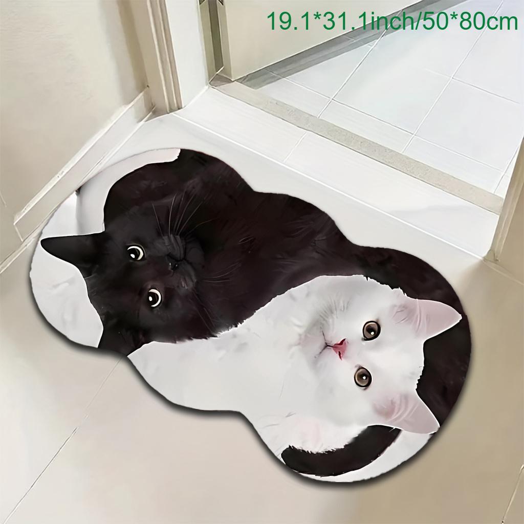 1pc Luxury Cute Pet Cat Carpet, Durable Non-Slip Washable Indoor Rug For All Seasons, Halloween Thanksgiving Christmas Decor