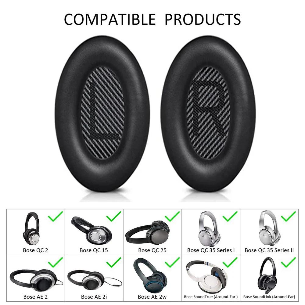 New Replacement Ear Pads Headband for Bose QuietComfort QC 2 15 25 35 Ear Cushion QC2 QC15 QC25 QC35 SoundTrue Headphones Earpad