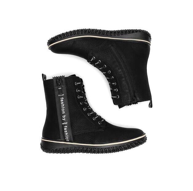 Rieker Z4218-00 Black Ankle Boots