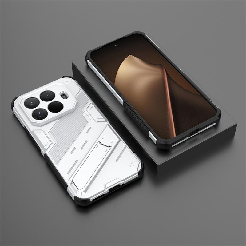

Чохол для телефону Xiaomi 15T Pro, протиударний броньований, з тримачем, повний чохол для Xiaomi 15T Pro, для Xiaomi Mi 15T Pro Xiaomi 15T білий