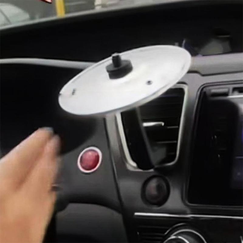 

New Creative Car Crash Cymbal Car Mounted Percussion Cymbal Decoration Air Vent Car Cymbal Easy to Install Make Driving More Fun срібний
