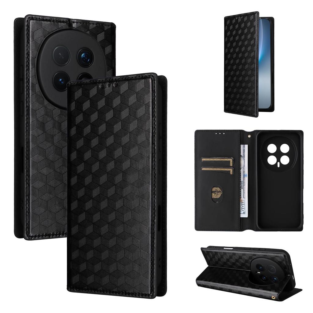 Flip Cover für Honor Magic8 Pro PU Leder Handyhülle Ganzkörperschutz [RFID-Blockierung] Brieftaschenhülle
