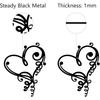 Metal Heart Wall Decor Iron Art Scroll Vintage Hanging Indoor Outdoor Gift