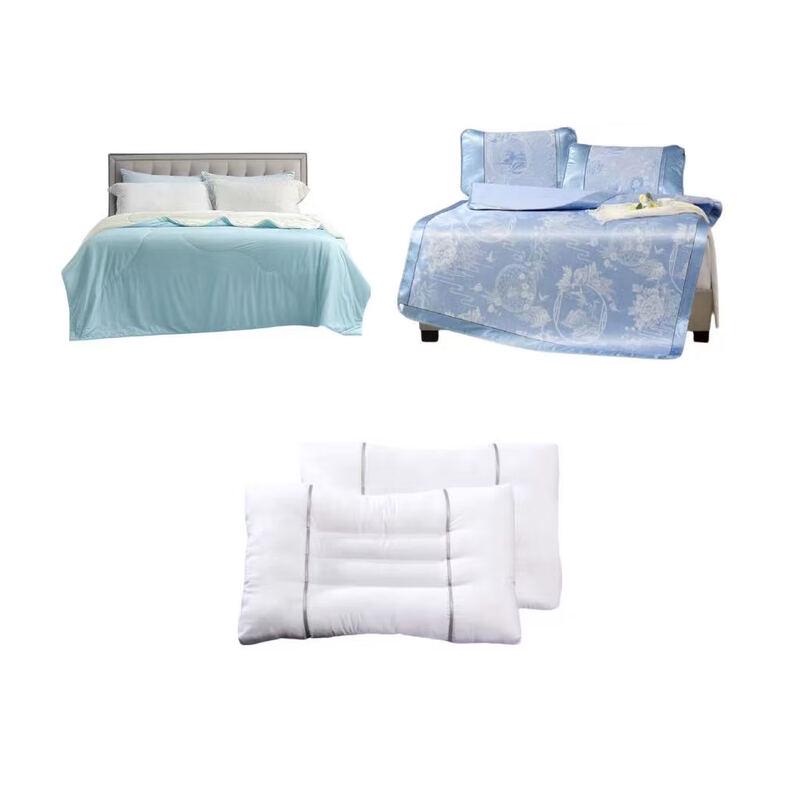 Fuanna Summer Bedding Set with Ice Silk Mat