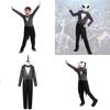 Jack Skellington Cosplay Costume Halloween Party Outfit For Boys