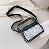 Enkrio Clear Transparent Crossbody Shoulder Lightweight PVC Waterproof Pouch Bag, Bag, Material,