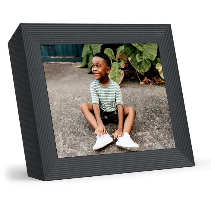Cadre photo numérique Aura Noir Mason Luxe 9.7'