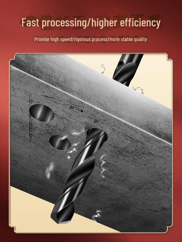 Tiangong 6542 High-Speed Steel Straight Shank Drill Bit Set for Stainless and Alloy Steel