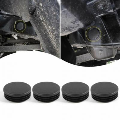4τμχ Μαύρο Κάλυμμα Τρύπας Πλαισίου Σασί για Jeep Wrangler JL JLU 2018-22 Μαύρο