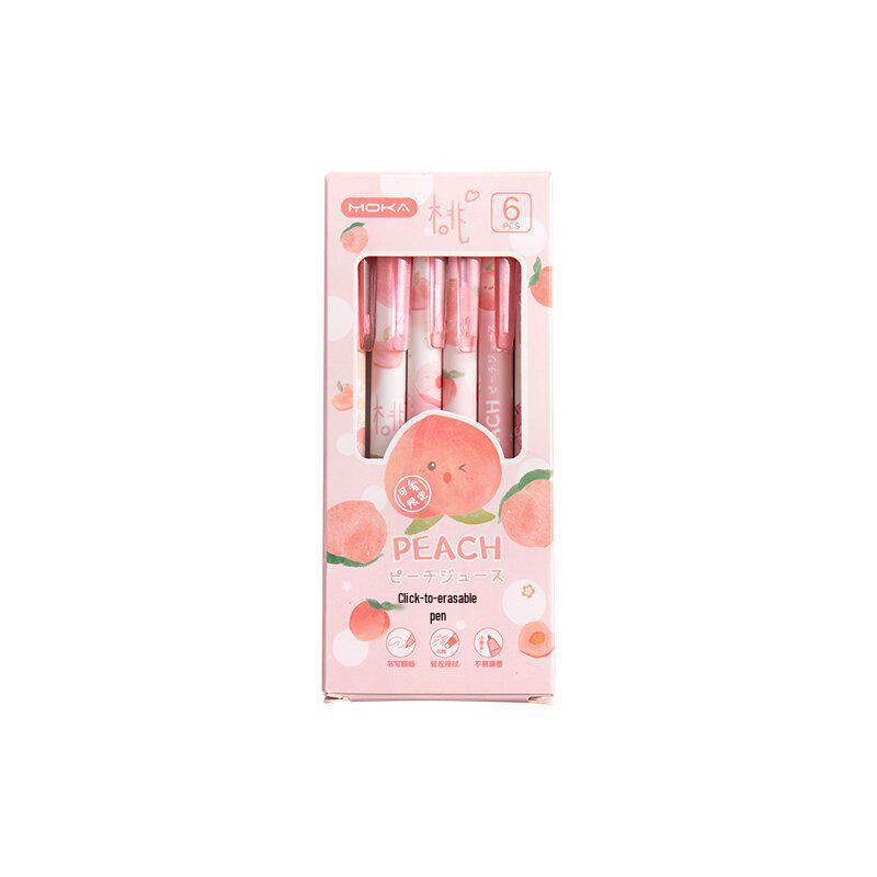 Stylo gel effaçable à la chaleur Pêche 0,5 mm pour étudiants