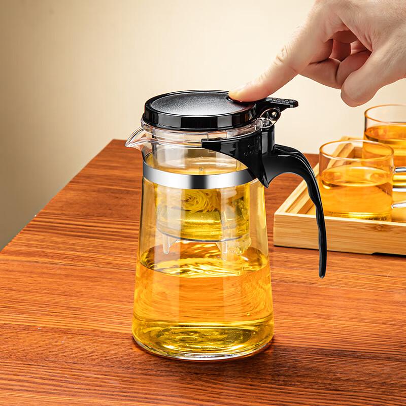 Yuzhou Explosion-Proof Glass Tea Maker with Detachable Handle