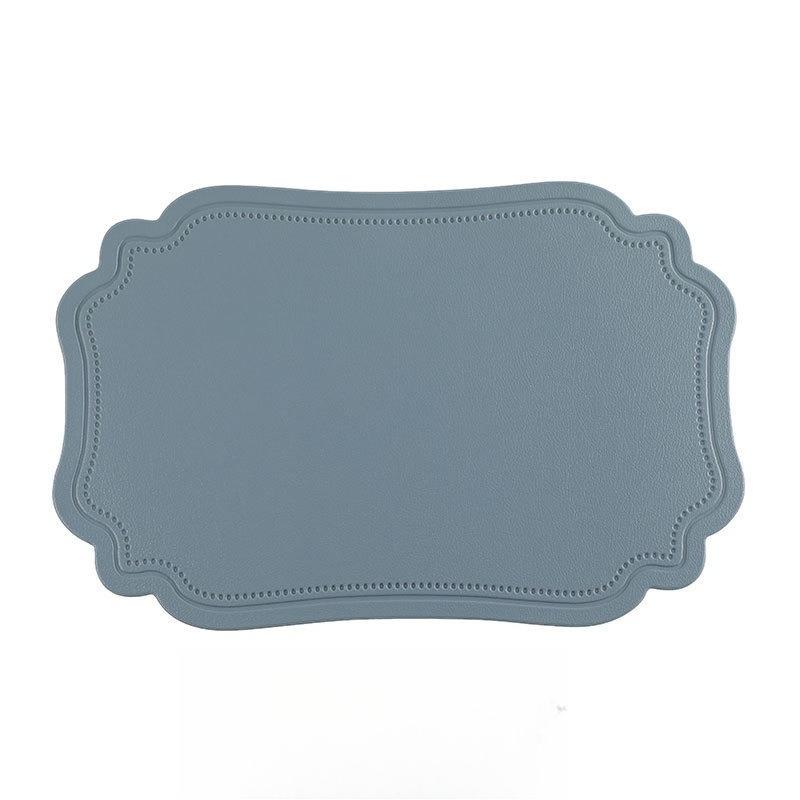 Manteles Individuales de PVC Resistentes al Calor con Bordes Decorativos Festoneados Estilo Nórdico para Decoración Festiva, Fiestas, Comidas Diarias