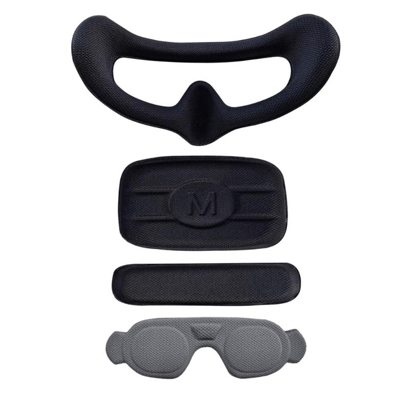 Pro brýle 3 Ochranný kryt Houbová pěnová podložka Prachotěsná podložka na oči Pěnový ochranný kryt čočky Náhradní podložka na obličej