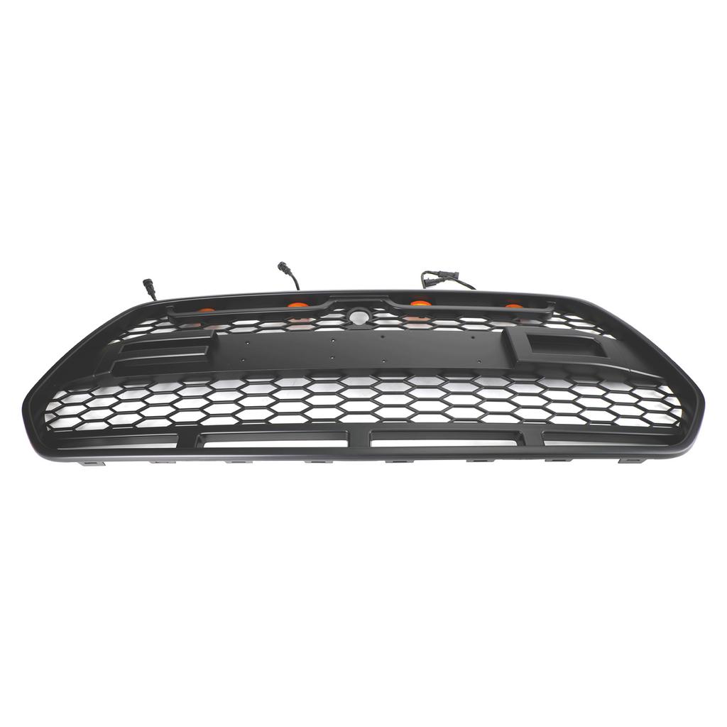 Matt Svart Främre Stötfångargrill med LED passar för Ford Transit MK8 2015-2018 Raptor
