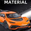 Modello di auto sportiva in lega Benzs One in scala 1/18 Diecast Metallo Concept Veicoli da corsa Modello di auto Simulazione suono e luce Giocattoli per bambini Regalo