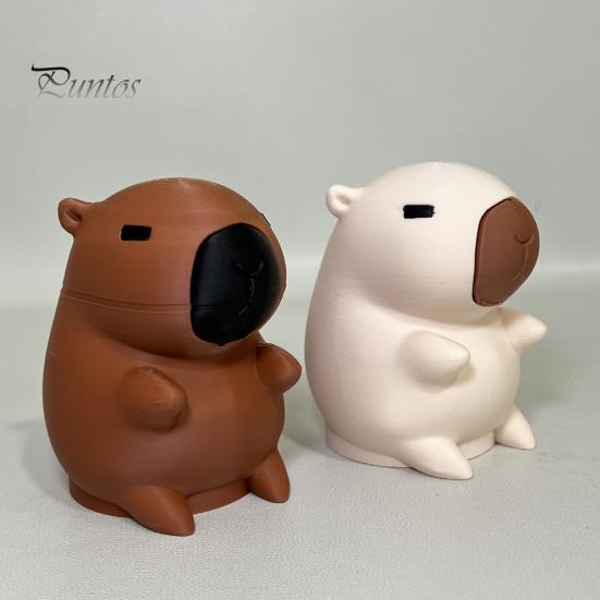 Capybara Anhängerkupplungsabdeckung 3D Gedruckte Abdeckung, Dekorative Anhänger Staubkappe, 50mm Anhängerkupplungsschutz, Wohnmobil LKW Zubehör Geländewagen