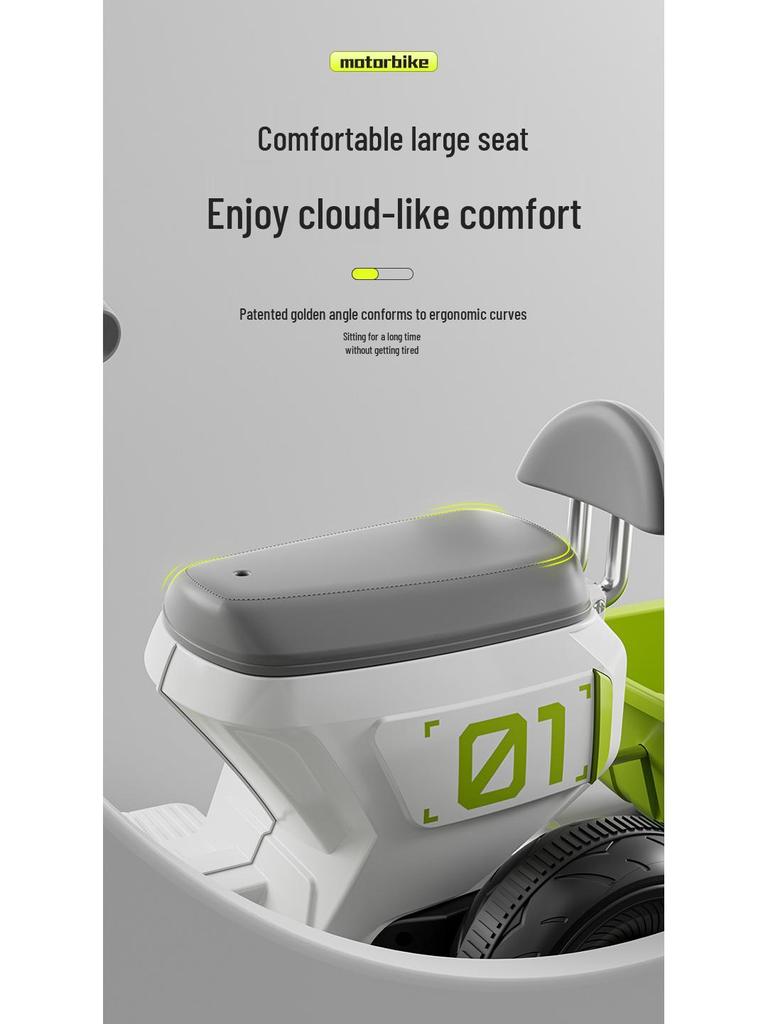 Children's Battery-Powered Electric Tricycle: Ride-On Toy Car with Remote Control for Boys and Girls