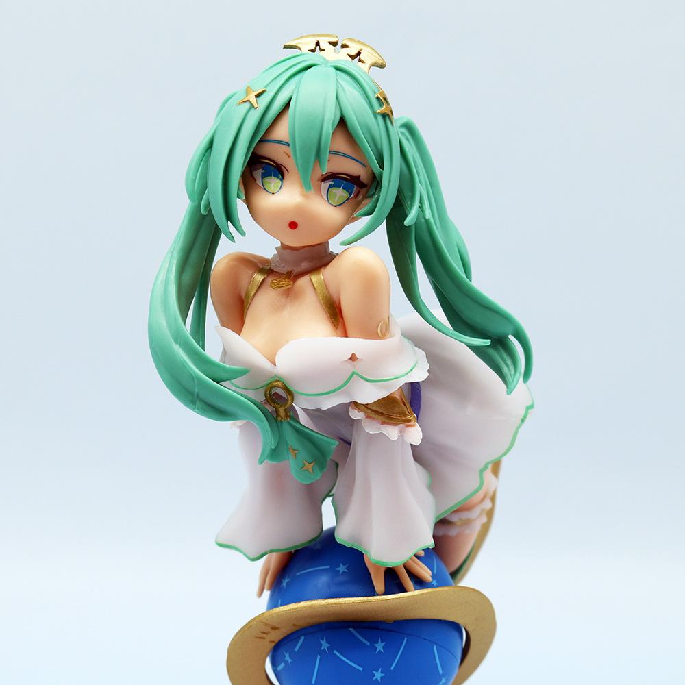 Glittering Star Anime Figure Kawaii Globe Girl Action Figure Adult Collection Model Doll Toy for Kid Gift