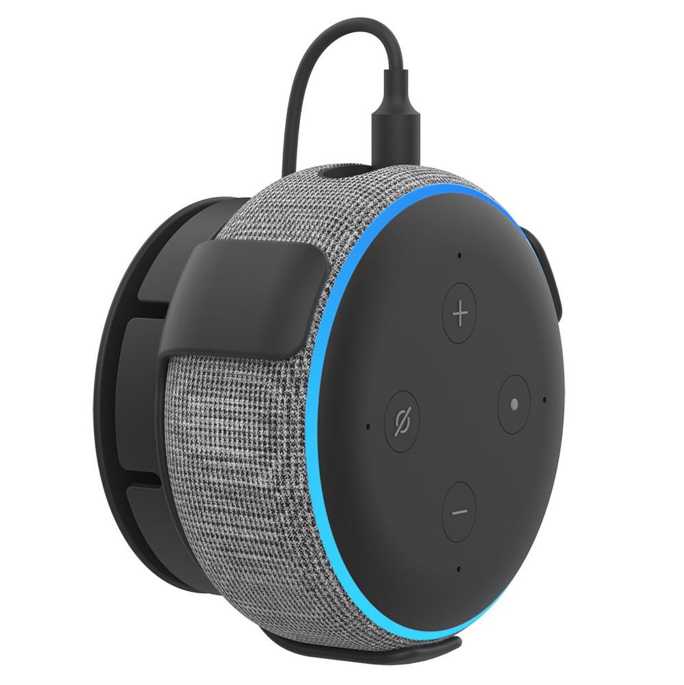

Speaker Wall Mount Stand Hanger For Amazon Alexa Echo Dot 3rd Generation Indoor Sound Box Case Holder For Echo Dot 3 With Screws чорний