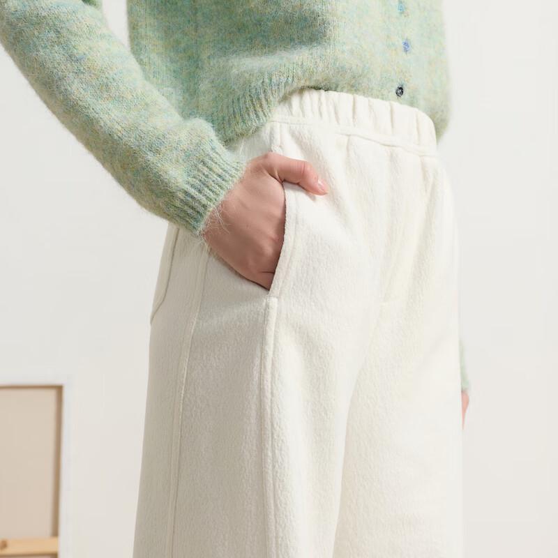 Sancai 2026 Spring High-Waist Loose Straight Leg Drape Casual Pants
