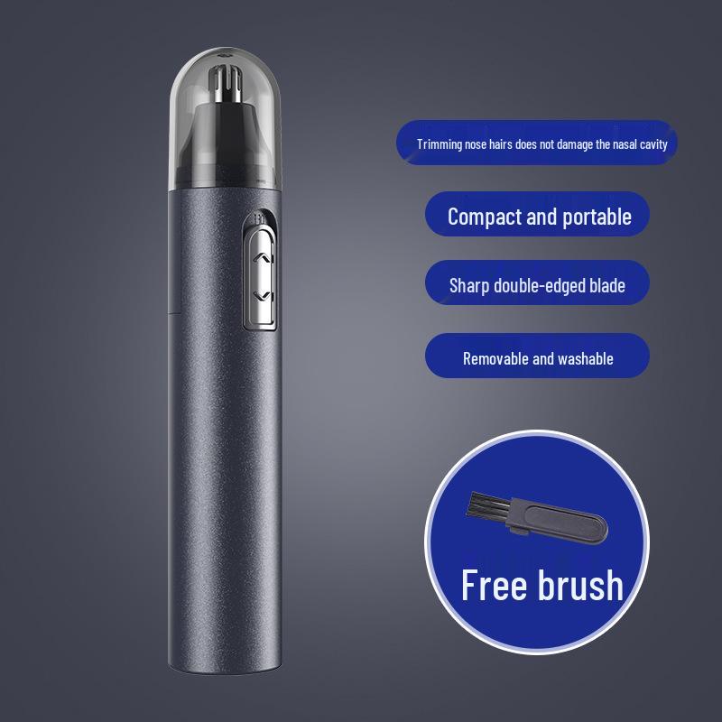 Washable Electric Nose Hair Trimmer for Men and Women - Gentle and Safe Vibrating Head