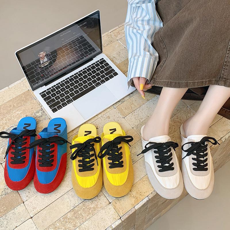 Baotou half slippers women's summer wear 2025 new Internet celebrity versatile niche design casual lazy cool slippers
