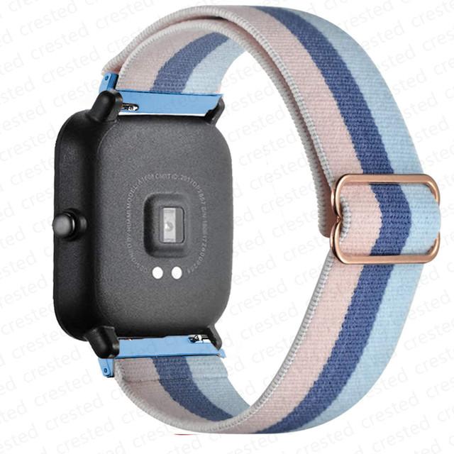 Nylon Band For Amazfit GTS 4/2/2e/3/GTS2 Mini/GTR/4/3/Pro/GTR2/stratos Bracelet Correa Amazfit Bip 6 5 3 20mm/22mm Watch Straps