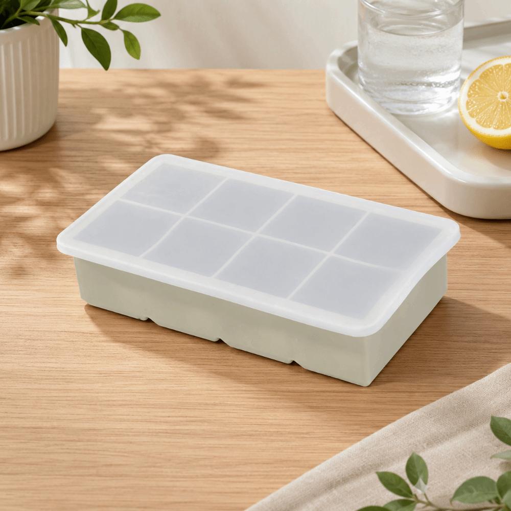 Silicone Ice Cube Maker 6/8 Grids Square Ice Mold Food Grade Large Ice Cube Tray Drinking Tool