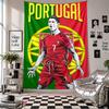 Wall TapestryPortugal National Team Art Hanging Cloth Decorative Background Cover for Room Decoration