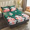 Copriletto in Velluto Corallo Tre Pezzi Copertura Protettiva Integrale per Letto 1,8 M 2 Metri Copriletto Matrimoniale Set Lenzuola