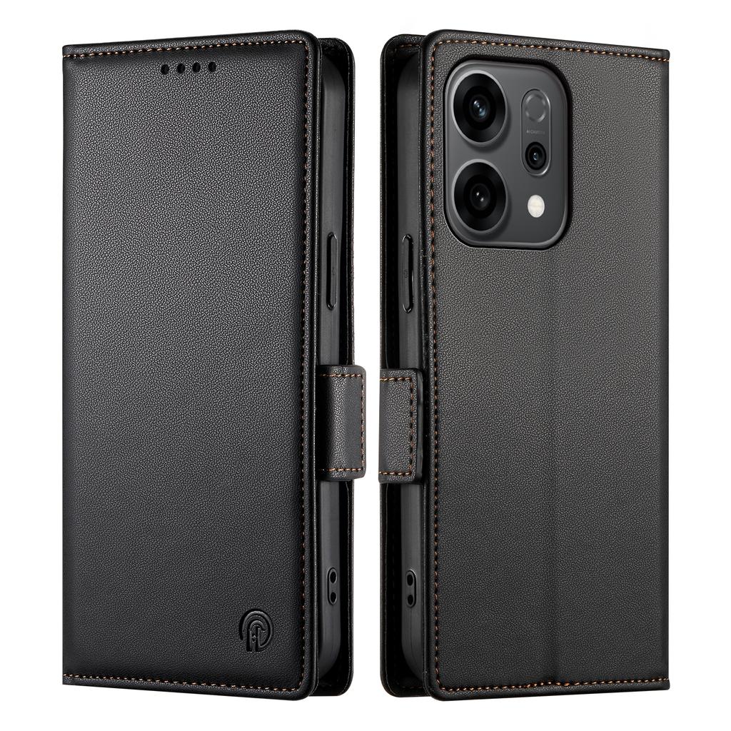 For Oppo Reno14 5G (Global) Stand Case PU Leather Wallet Phone Cover