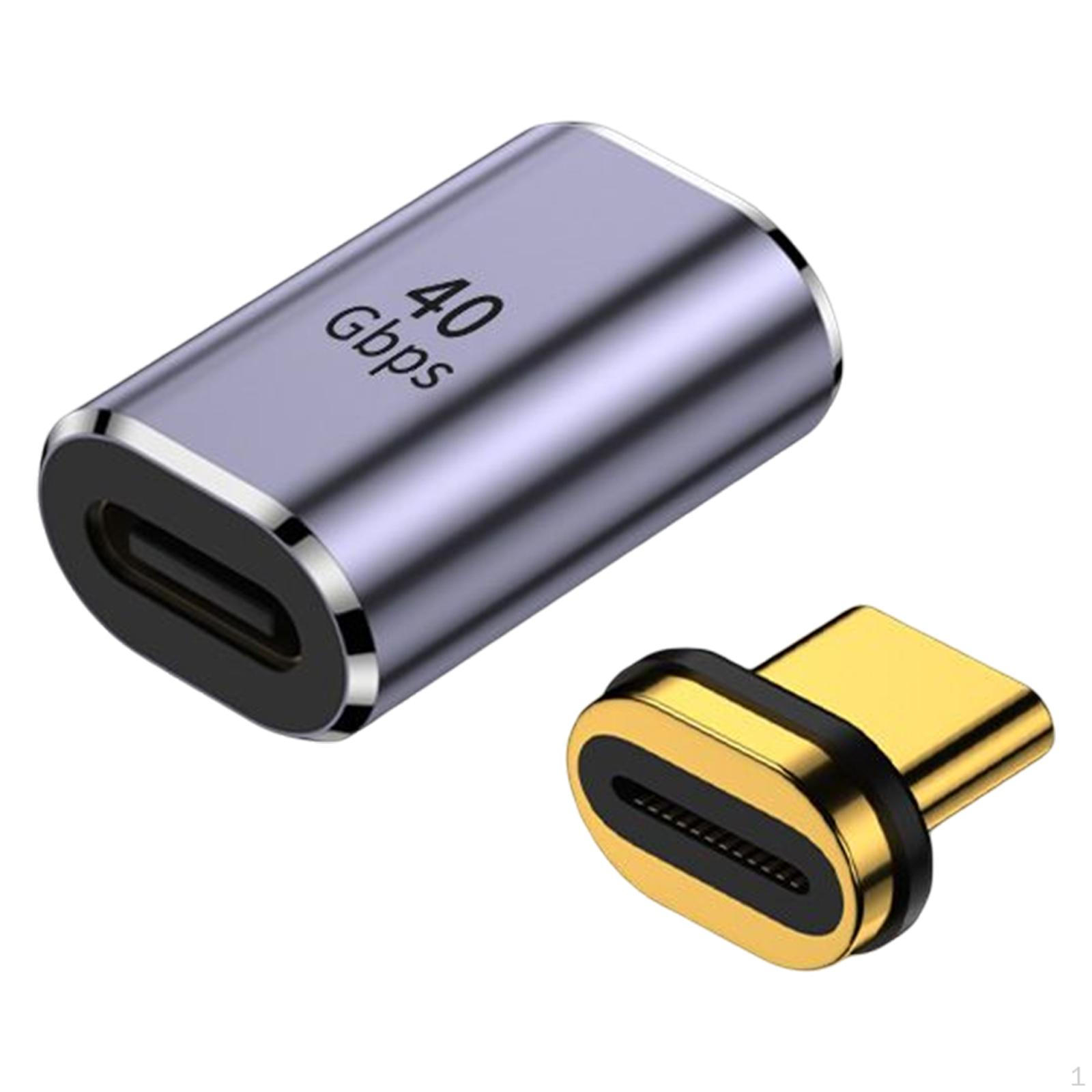 Магнитный 8K Выход 0 В Быстрая зарядка Передача данных USB C Straight