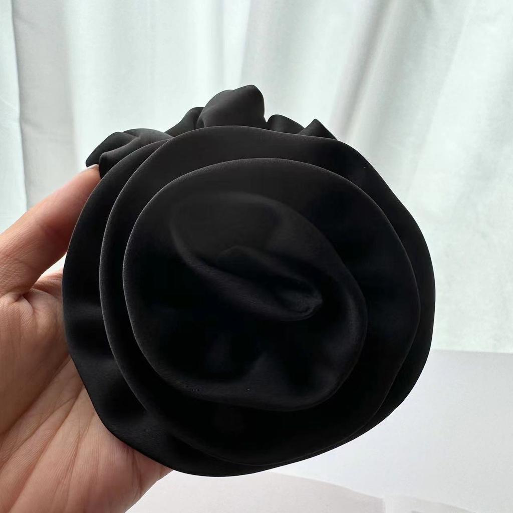 Rose Hairband Retro Large Intestine Ring Red Flower Hairband  New Explosive Headband