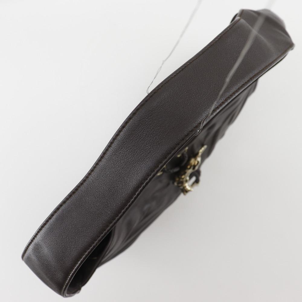 CARTIER PANTHERE Shoulder Bag Panther Hobo bag Brown leather Women Used