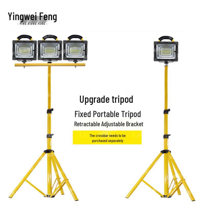 Portable USB Rechargeable LED Floodlight with Smart Power Display